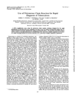 Use of polymerase chain reaction for rapid diagnosis of tuberculosis