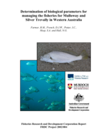 Determination of the biological parameters for managing the fisheries for Mulloway and Silver Trevally in Western Australia