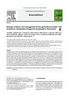 Biology, invasion and management of the agricultural invader: Fall armyworm, Spodoptera frugiperda (Lepidoptera: Noctuidae)