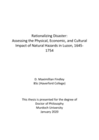 Rationalizing Disaster: Assessing the physical, economic, and cultural impact of natural hazards in Luzon, 1645-1754
