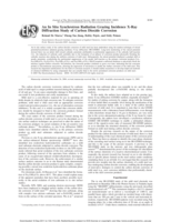 An in situ synchrotron radiation grazing incidence x-ray diffraction study of carbon dioxide corrosion
