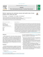 Review: Improving the nutritional, sensory and market value of meat products from sheep and cattle