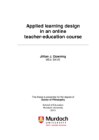 Applied learning design in an online teacher-education course