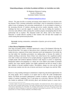 Integrating pedagogy, curriculum & graduate attributes: An Australian case study