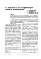 The mechanism of the adsorption of gold cyanide on activated carbon