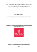 Kinh and ethnic minority stakeholder perspectives of tourism development in Sapa, Vietnam