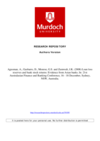 Loan loss reserves and bank stock returns: Evidence from Asian banks