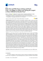 Body size and bite force of stray and feral Cats—are bigger or older cats taking the largest or more difficult-to-handle prey?