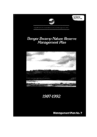 Benger Swamp Nature Reserve management plan 1987-1992