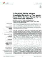 Contrasting habitat use and population dynamics of reef manta rays within the Nusa Penida marine protected area, Indonesia