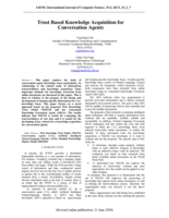 Trust based knowledge acquisition for conversation agents