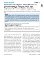 Computational investigation of Locked Nucleic Acid (LNA) nucleotides in the active sites of DNA polymerases by molecular docking simulations