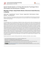 Messages of hope: Using positive stories of survival to assist recovery in Rwanda