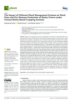 The impact of different weed management systems on weed flora and dry biomass production of barley grown under various barley-based cropping systems