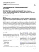 Translational genomics for achieving higher genetic gains in groundnut