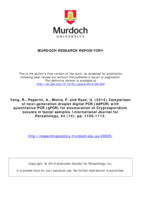 Comparison of next-generation droplet digital PCR (ddPCR) with quantitative PCR (qPCR) for enumeration of Cryptosporidium oocysts in faecal samples