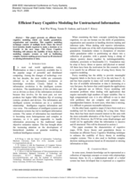 Efficient fuzzy cognitive modeling for unstructured information