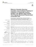 Effects of aerobic exercise, cognitive and combined training on cognition in physically inactive healthy late-middle-aged adults: The Projecte Moviment Randomized Controlled Trial