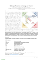 Hydrogen production for energy: An overview