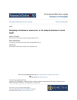 Designing wireframes as assessment in the study of adolescent mental health