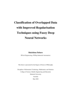 Classification of overlapped data with improved regularisation techniques using Fuzzy Deep Neural Networks