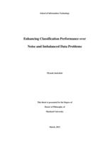 Enhancing classification performance over noise and imbalanced data problems