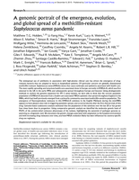 A genomic portrait of the emergence, evolution, and global spread of a methicillin-resistant Staphylococcus aureus pandemic