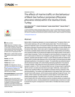 The effects of marine traffic on the behaviour of Black Sea harbour porpoises (Phocoena phocoena relicta) within the Istanbul Strait, Turkey