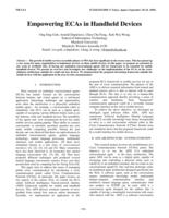 Empowering ECAs in handheld devices