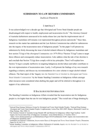 Submission to Law Reform Commission