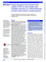 Improving physical functional and quality of life in older adults with multiple sclerosis via a DVD-delivered exercise intervention: A study protocol