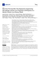 Maraviroc prevents HCC development by suppressing macrophages and the liver progenitor cell response in a murine chronic liver disease model
