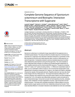 Complete genome sequence of sporisorium scitamineum and biotrophic interaction transcriptome with sugarcane