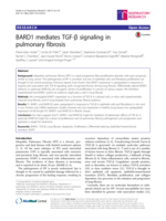 BARD1 mediates TGF-β signaling in pulmonary fibrosis