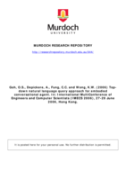Top-down natural language query approach for embodied conversational agent