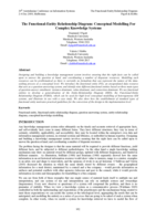 The functional-entity relationship diagram: conceptual modelling for complex knowledge systems