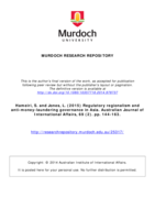 Regulatory regionalism and anti-money-laundering governance in Asia
