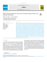 Mentor and peer support for early career researchers sharing research with academia and beyond