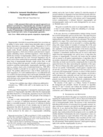 A method for automatic identification of signatures of steganography software