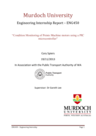 Condition monitoring of points machine motors using a PIC microcontroller