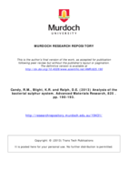 Analysis of the bacterial sulphur system