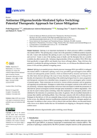 Antisense oligonucleotide-mediated splice switching: Potential therapeutic approach for cancer mitigation