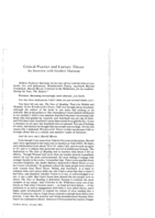 Critical practice and literary theory: An interview with Geoffrey Hartman