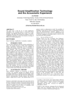 Sound amplification technology and the acousmatic experience