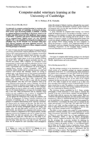 Computer-aided veterinary learning at the University of Cambridge