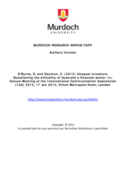 Unequal investors: Questioning the ethicality of Australia’s financial sector