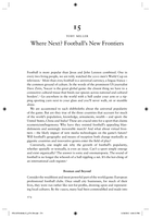 Where Next? Football’s New Frontiers