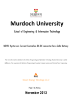 NOVEL Hysteresis current control on DC-DC converter for a ZnBr battery