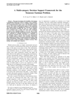A multi-category decision support framework for the Tennessee Eastman problem