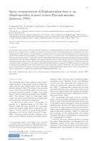Spore ornamentation of Haplosporidium hinei n. sp. (Haplosporidia) in pearl oysters Pinctada maxima (Jameson, 1901)